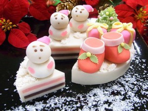 梅月  和菓子のクリスマスケーキ